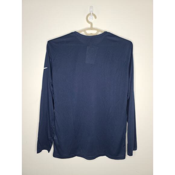 NWT Nike Dri-Fit New England Patriots NFL football blue long sleeve shirt - XL - Picture 3 of 6